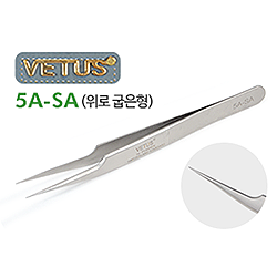정품 VETUS 핀셋 5A-SA(위로 굽은형)
